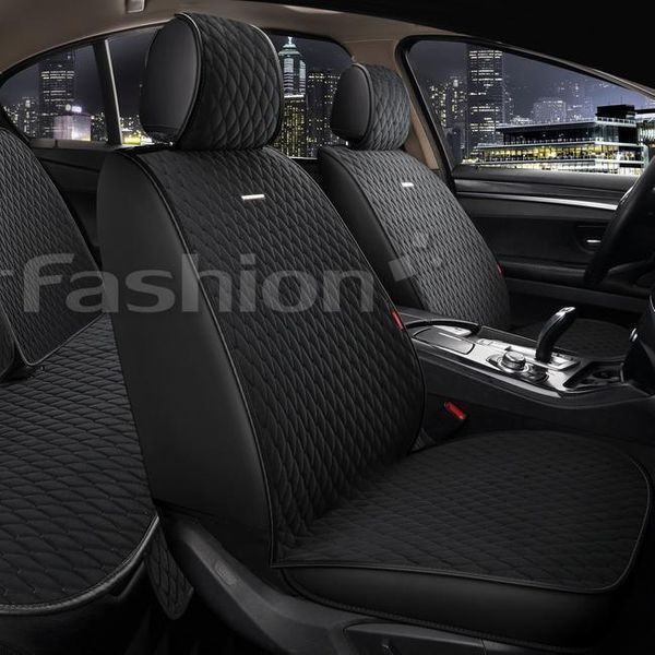 Чохли на сидіння RUBIN, CarFashion, комплект, чорний RUBIN-22694 фото