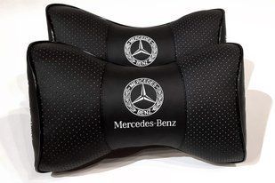 Подушка в машину на подголовник MERCEDES (Мерседес), черный, 1 шт ORTG-MERCEDES-BLK фото