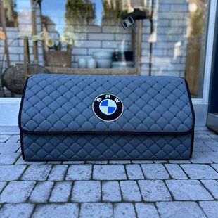 Органайзер в багажник 65 см с вышивкой BMW, серый, автомобильный органайзер в авто 000004918 фото