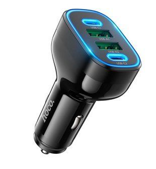 Адаптер автомобильный HOCO Guide car charger NZ11 |2USB/2Type-C, 72W/3A, PD/QC| 965404 фото