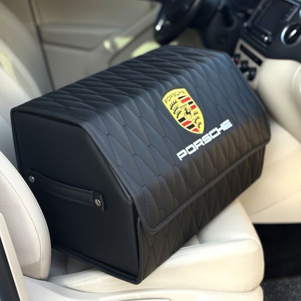 Сумка - органайзер в багажнике на магните Premium Pro Crown с вышивкой логотипа Porsche, размер M 50 см 200041895 фото