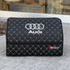 Органайзер у багажник з вишивкою Audi, чорний з червоним підкладом, 50 см, автомобільний органайзер в авто 00022472 фото 3