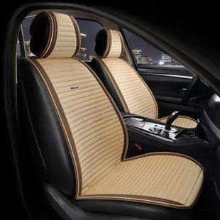 Накидки на сиденья авто MONACO, CarFashion, бежевый/шоколад, передний ряд MONACO-21836 фото