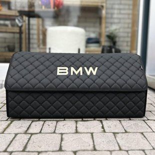 Органайзер в багажник с вышивкой BMW, черный, 65 см, автомобильный органайзер в авто 000007190 фото