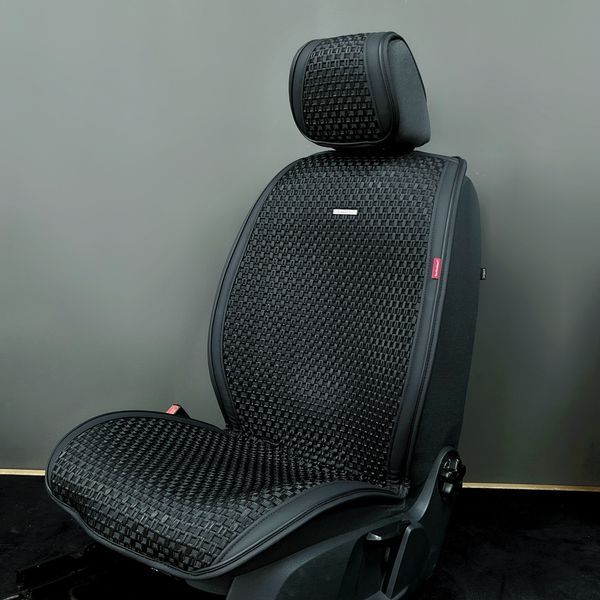 Накидки на сидіння в машину BREEZE, CarFashion, передній ряд, чорний 000007498 фото