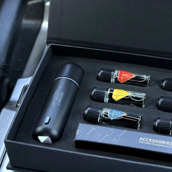 Автоматический ароматизатор в машину Smart Electro - аромамашина в черном цвете, 6 ароматов 00022144 фото