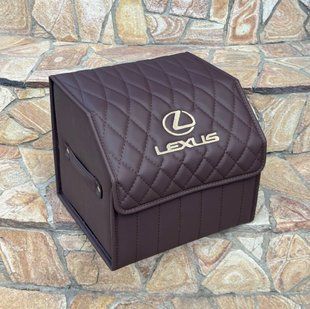 Органайзер в багажник авто Premium Timeless магнітна фіксація з логотипом Lexus, розмір S 35 см, чорний 000006529 фото