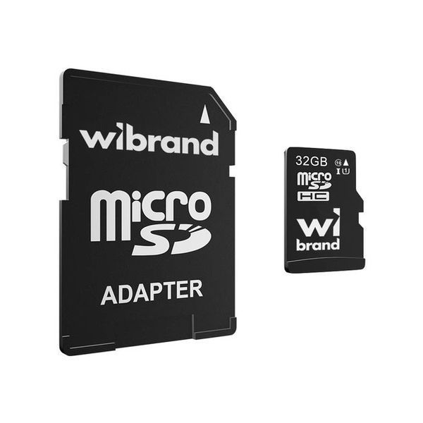 Карта памяти microSDXC (UHS-1) Wibrand 32Gb class 10 для видеорегистраторов, камер наблюдения, смартфонов 200042612 фото