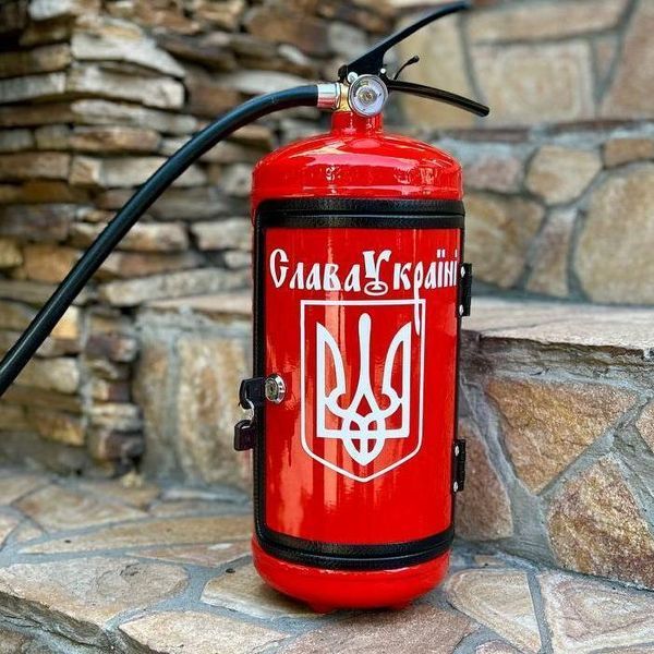 Вогнегасник бар, червоний, подарунок пожежнику, шефу, міні-бар HOR076 фото