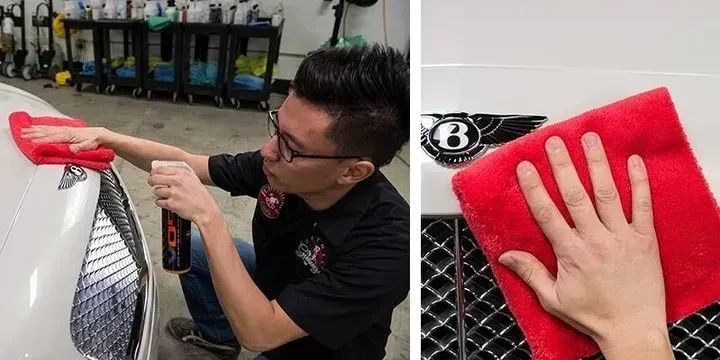 Рушник з мікрофібри, Happy Ending Edgeless Microfiber Towels, 3 шт, червоний, Chemical Guys MIC341 фото