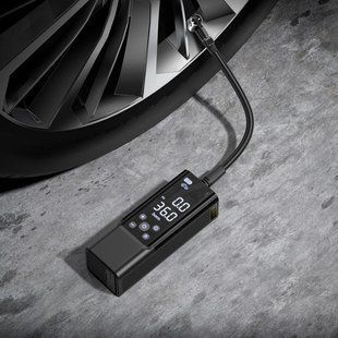 Портативный компрессор для автомобиля Hoco Maddy portable smart air pump ZP7 (5000mAh) |10.3 bar| 200041916 фото