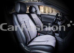 Авточехлы на сиденья STALKER 3D, CarFashion, передний ряд, серый/черный 000006321 фото
