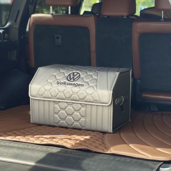 Сумка - органайзер в багажник Premium Pro Exclusive з вишивкою логотипу Volkswagen, магнітна фіксація, розмір M 50 см 200042655 фото
