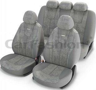 Авточохли на сидіння RECORD, CarFashion, комплект, сірий RECORD-10068 фото