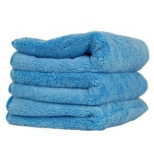 Полотенце из микрофибры пушистое, Super Plush Towels, 40x40 см, 3 шт, синее MIC501_03 фото