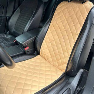 Накидки для авто из экокожи УЗКИЕ, бежевый, передний ряд SV-ECO-BEI-04 фото