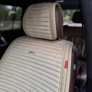 Накидки на сиденья авто MONACO, CarFashion, бежевый/бежевый, передний ряд MONACO-21824 фото