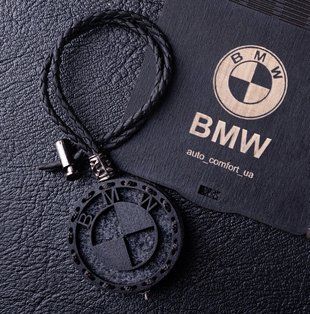Ароматизатор в машину BMW з темного дерева, подарунок чоловікові AR-BMW-012 фото
