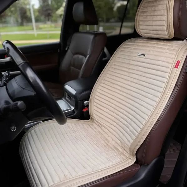 Накидки на сиденья авто MONACO, CarFashion, бежевый/бежевый, передний ряд MONACO-21824 фото