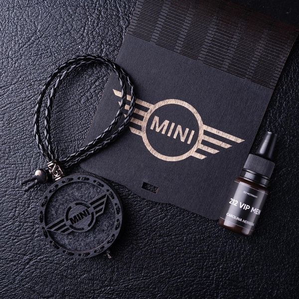 Ароматизатор в машину MINI з темного дерева, подарунок чоловікові AR-MINI-090 фото