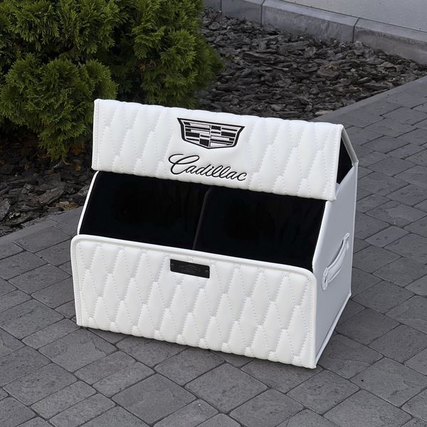 Автомобильный органайзер в багажник Premium Pro Crown с логотипом Cadilac, магнитная фиксация, размер М 50 см 200042869 фото