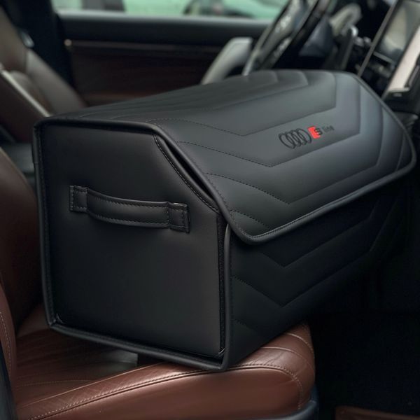 Автомобильный органайзер в багажник Premium Noble с логотипом Audi, размер М 50 см 200041419 фото