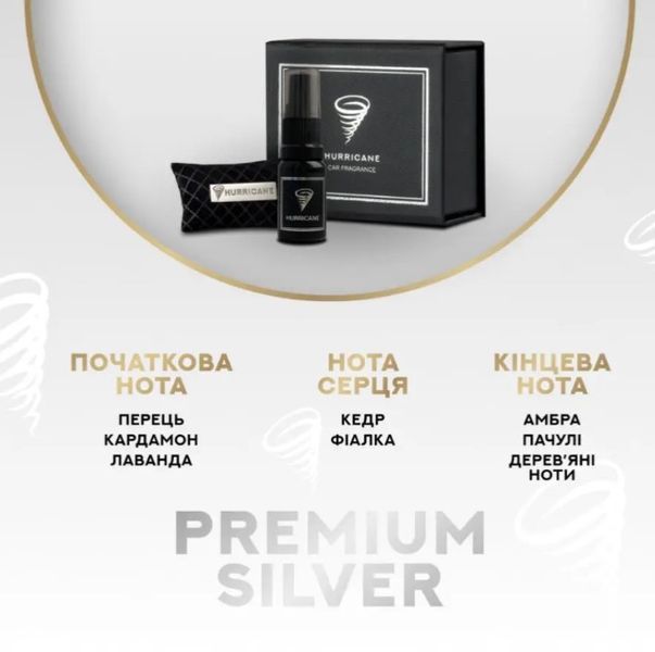 Подарочный набор автомобильных ароматизаторов HURRICANE, GOLD, SILVER, GREEN, RED 00021352 фото