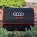 Органайзер у багажник з вишивкою Audi, чорний з червоним кантом, 50 см, автомобільний органайзер в авто 00021453 фото 1