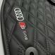 Килимки в автомобіль з екошкіри Audi S line в салон, чорний H00021450 фото 3