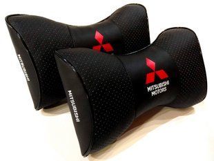 Подушка в машину на подголовник MITSUBISHI (Митсубиси), черный, 1 шт ORTG-MITSUBISHI-BLK фото