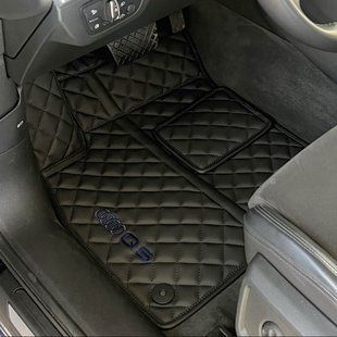 Килимки в автомобіль з екошкіри Audi Q5 в салон, чорний H00021451 фото