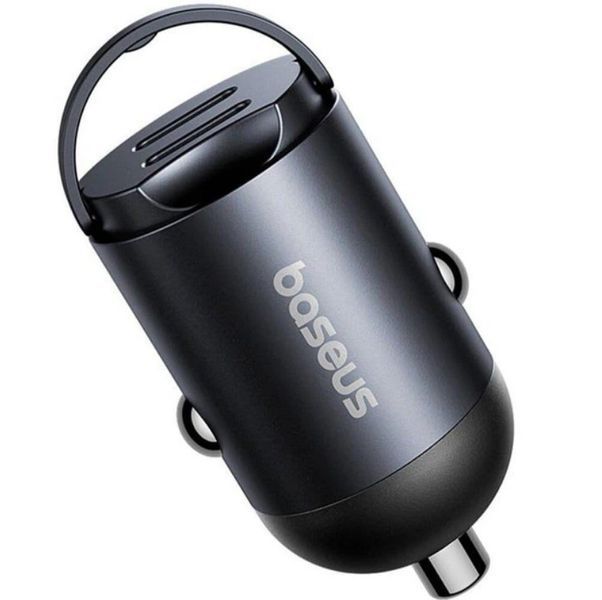 Адаптер автомобильный Baseus Tiny Star Mini Car Charger (2&times;USB-C, 60 W, QC/PD) VCHX-A0G фото