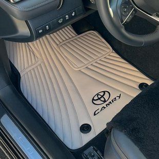 Килимки в автомобіль з екошкіри Toyota Camry в салон, бежевий H00021452 фото