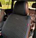 Накидки на сидіння MONACO, CarFashion, чорний/синій, передній ряд MONACO-21815 фото 2
