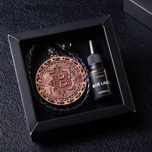Ароматизатор в машину БІТКОЇН подарунок хлопцю, чоловікові HAR-BITC-145 фото