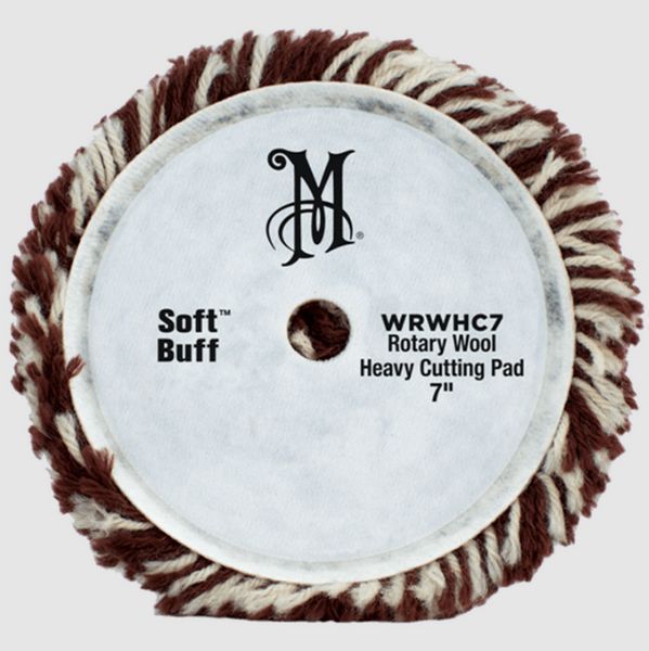 Роторный полировальный круг шерстяной с микрофиброй, Rotary Wool Heavy Cutting Pad, Meguiar's, 17.8 cм WRWHC7 фото