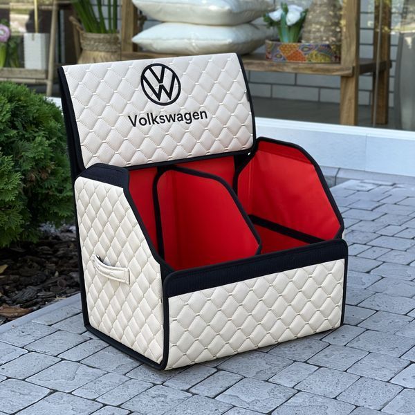 Органайзер у багажник з вишивкою Volkswagen, 35 см, автомобільний органайзер в авто 200041080 фото