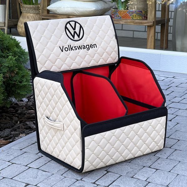Органайзер у багажник з вишивкою Volkswagen, 35 см, автомобільний органайзер в авто 200041080 фото