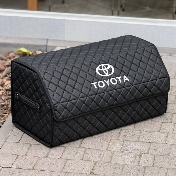 Органайзер в багажник на магните с вышивкой Toyota, черный, 65 см, автомобильный органайзер в авто MP02465 фото