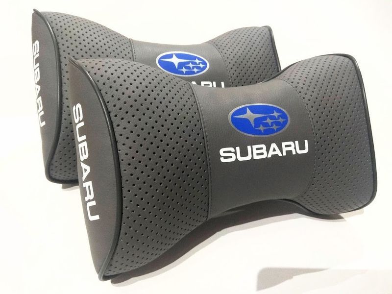 Подушка в машину на подголовник SUBARU (Субару), черный, 1 шт ORTG-SUBARU-BLK фото