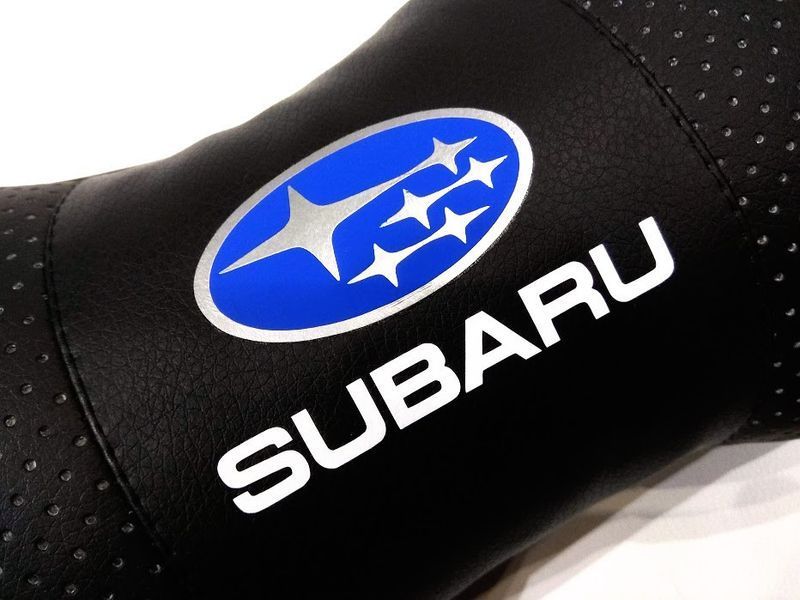 Подушка в машину на подголовник SUBARU (Субару), черный, 1 шт ORTG-SUBARU-BLK фото