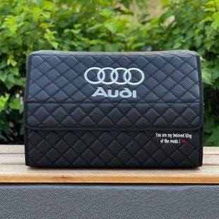 Органайзер в багажник с вышивкой Audi на магните, черный, 50 см, автомобильный органайзер в авто MP02300 фото