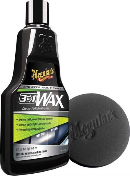 Воск очищающий, Wax 3-in-1, Meguiar's, 473 мл G191016 фото