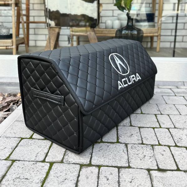 Органайзер в багажник с вышивкой Acura, черный, 65 см, автомобильный органайзер в авто 000005276 фото