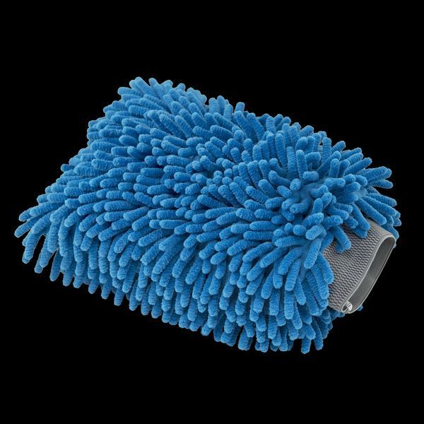 Перчатка из микрофибры с длинным ворсом, Chenille Microfiber Car Wash Mitt, синяя, Chemical Guys MIC811 фото
