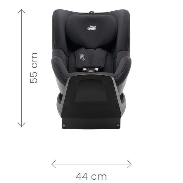 Автокрiсло для дітей Britax R&ouml;mer Dualfix M Plus (Midnight Grey) дитяче автомобільне крісло 2000036889 фото