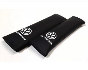 Накладка на ремень безопасности VOLKSWAGEN (Фольцваген), черный, 2 шт ORTN-VOLKSWAGEN-BLK фото