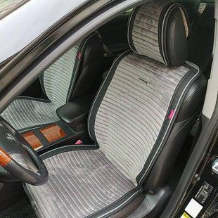 Накидки на сиденья авто MONACO, CarFashion, темно-серый/черный, передний ряд MONACO-21837 фото