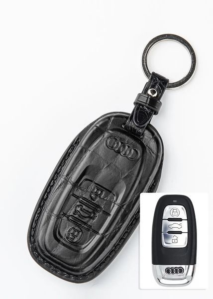 Кожаный чехол для ключа AUDI (Ауди) из крокодиловой кожи TM-813 TM-813-AU22 фото