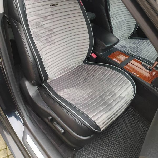 Накидки на сидіння MONACO, CarFashion, темно-сірий/чорний, передній ряд MONACO-21837 фото